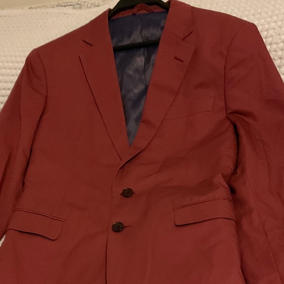 Alton Lane Black Label Raspberry Fitted Suit Coat - Picture 9 of 16